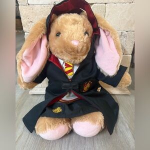 Build-A-Bear Plush Bunny in Harry Potter Gryffindor Wizard Uniform & Robe